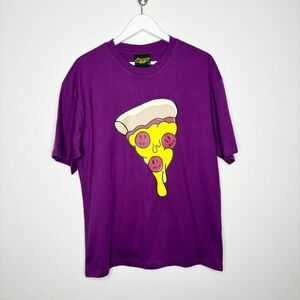 Drew House Pizza T Shirt Berry Purple Graphic Logo Size Small Unisex